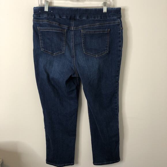 Chico's Women's Pull On Jegging Crop Jeans Button Ankle Size 1.5 (U.S. 10) - Picture 6 of 8